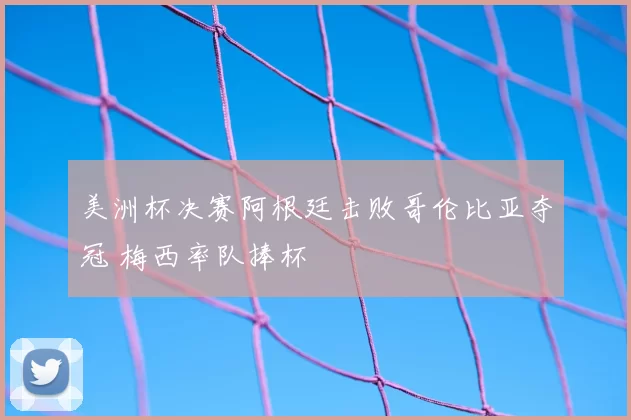 美洲杯决赛阿根廷击败哥伦比亚夺冠 梅西率队捧杯